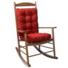 Jaysydd Rocking Chair Cushion Burgundy, 17×17×21 Inch High Back Rocker Pad