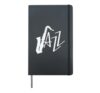 Jazz Saxophone Improvised Hardcover Journal, Black