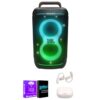 JBL PartyBox 520 Portable Bluetooth Party Speaker Bundle, Black