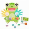 JCRBILW Children Arithmetic Learn Frog Counting Board Toy Math Board Learning Board Finger Counting Board Wood Material Number Tiles and Arithmetic Symbols