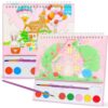 JCREN Paint with Water Books for Kids, Watercolor Coloring Book Mess Free Watercolor Painting Set, Arts and Crafts Water Color Paint Kit Birthday Gifts for Kids Toddlers 3-5 Boys Girls(House)