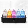 jcwwolk 5pcs Noble Gas Plasma Tube Set, Rare Gases Neon Light, Noble Gas Sample Set with Exciter, He/ne/ar/kr/xe Sealed Glass Samples for Science Education, Desktop Decoration