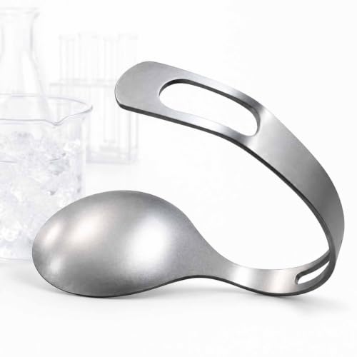 jcwwolk Self Bending Spoon Magic Tricks, Nickel-Titanium Nitinol Alloy Shape Memory Metal Spoon, for Magic, Collection, Gifts, Science Teaching and School Demonstrations Two-Way Memory
