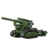 Jeamoc WW2 Military Howitzer Tank Building Block Set, 600+ Pcs Military Howitzer Artillery WW2 Tank Building Block Set, with Weapons