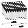 JEFURE 72 Pcs Black Magnetic Dry Erase Markers, Fine Point, Eraser Cap