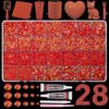 Jelly Red AB Rhinestones for Bedazzling Kit, 2-6mm Red Gems for Crafts DIY