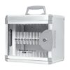 Jelquix 24 Slots Cell Phone Locker Wall Mount Classroom Meeting Room (Gray)