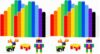 Jenaai 200 Pieces Linking Cubes for Math Counting Cubes, Plastic Counting Blocks, Colorful Math Manipulatives Classroom Learning Supplies for Preschool Activities Boy Girl(Simple Style) (Pack of 2)