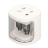 Jenivaint Electric Pencil Sharpener Portable Dual Hole Sharpening Tool 6 to 8mm and 8 to 12mm Battery Operated for Students Artists Teachers Classroom Office