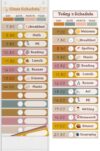Jercecy 15+1 Pockets Daily Schedule Pocket Chart with 24 Double Sided Cards, Visual Classroom Schedule Pocket Chart, School Teachers Supplies for Classroom, Boho White