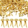 Jersvimc 300PCS Metal Paper Fasteners, for Office DIY Crafts Supplies
