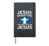 Jesus Caught Fish I Just Want to Be Like Him Fishing Faith Hardcover Journal, Black