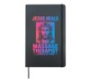 Jesus Heals I Am Just A Massage Therapist Lending My Hand Hardcover Journal, Black