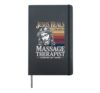 Jesus Heals I Am Just A Massage Therapist Lending My Hand Hardcover Journal, Black