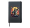 Jesus Riding in Space T-Rex Dinosaur Meme Sci-Fi Believers Hardcover Journal, Black