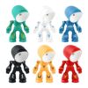 Jetdoggy LED Mini Night Light,Adjustable Cute Cartoon Robot Companion Table Light,Adjustable Lonely Robot Cartoon Cute Robots Design Companion Table Light Magnetic Base for Gifts (6 Colors)