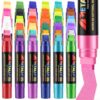 Jetec 35 Pcs Jumbo Markers for Posters 35 Colors, 15mm Wide Tip, Thick Acrylic Paint Markers for Rock Painting, Poster, Ceramics, Fabric and Outdoor Paintings