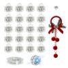 Jianwen Magnetic Ceiling Hooks with Clear Hanging Line, 20 Pack