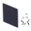 Jiawu 6W Monocrystalline Solar Panel Charger Board Lightweight Portable for Charging 12V Batteries in Cars RVs Boats 21.5x18.5cm