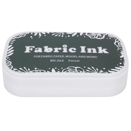 Jiawu Colored Ink Pad for Rubber Stamp DIY, Forest Green (BD-263 Forest