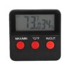 Jiawu Digital LCD Thermometer Hygrometer Temp Humidity Monitor Meter for Egg Incubator Pet Keeping Indoor Outdoor with Magnet Holder MAXMIN Button High Probe