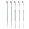 Jiawu Dual Head Pencil Tire Pressure Gauge Accurate Readings for Cars SUVs Trucks RVs ATVs 5 Pcs Stainless Steel 12 3/8in
