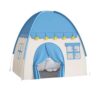 Jiawu Durable Kids Play Tent Versatile Playhouse for Indoor Outdoor Fun Perfect for Children 51.18x51.18x39.37in (Blue)
