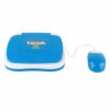 Jiawu Kids Bilingual Learning Laptop, Interactive Educational English Spanish Music Function for Toddlers, Durable ABS Material, Includes (Blue)