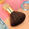 Jiawu Professional Hair Cleaning Brush Lintfree Neck Duster for Barbers Solid Wood Burlywood (#1)