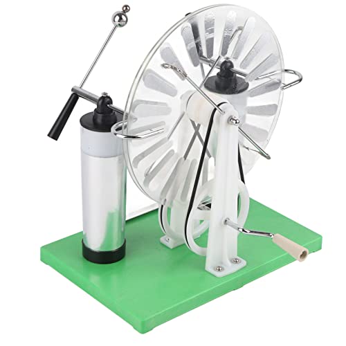 Jiawu Static Machine, High Voltage Electrostatic Generator for Physics Lab Experiments, Durable Conductive Plate Static Electricity Generator with Leyden Jar for Spark Discharge and