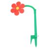 Jiawu Sunflower Water Sprinkler Durable Garden Tool 360° Rotating for Kids Play Compact Size Red