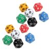 Jiawu Teaching Dice Set, 12 Pcs Multi Use 20 Sided Dice in 6 Colors, Ideal for Math Operations and Board Game Fun