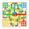Jiawu Wooden Chinese Checkers for Kids Colorful Aeroplane Chess Set Smooth Fun for Family