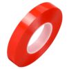 JIJAWA Red Clear Thin Double Sided Strong Adhesive Tape (2pcs 25mm x 25M)