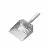 Jinhxofs Heavy Duty Sand Sifter Slotted Bottom Sifter Ladle Rust-Resistant Outdoor Tool for Litter Cleanup, Stainless Steel Sieve Shovel with Short Handle