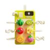 Jinhxofs Toy Interactive Toy Busy Board for Young Children, Preschoolers, Early Learning, Fruit Theme
