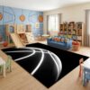 Jiospet Basketball Court Rug 8x10 Feet Boys Bedroom Sports Decor