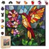 Jiroinlly Wooden Puzzle for Adults 200 Piece, Hummingbird Jigsaw Puzzle