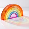 Jisculo 6PCS Acrylic Rainbow Stacker Montessori Sensory Toy for Kids