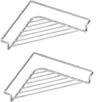 jitaty Dish Drying Rack,Stainless Steel Corner Sink Shelf,Kitchen Accessories (2PC)