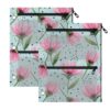 J JOYSAY Flowers Pencil Pouch for 3 Ring Binder Pen Pockets