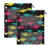 J JOYSAY Sharks Pencil Pouch for 3 Ring Binder Pen Binder