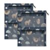 J JOYSAY Sloths Pencil Pouch for 3 Ring Binder Pencil Binder