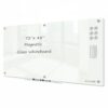 J&J worldwide Magnetic Glass Whiteboard Large Dry Erase Board 72"x 48"