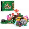 JMBricklayer 12-in-1 Mushroom Building Set for Adults, Woodland Decor