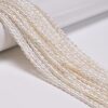 JM Design 3x4-5mm Natural White Fresh Water Pearl Rice Shape Beads