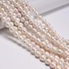 JM Design 9-11mm Graduated Natural Fresh Water Pearl Baroque Drop Bead
