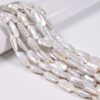 JM Design 9-11x20-22mm Fresh Water Pearl Irregular Flat Rectangle Beads
