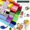 JOFKIOS 1500 PCS Pipe Cleaners Craft, 30 Colors Chenille Stems Art