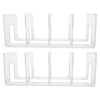 JOINPAYA 2pcs Acrylic Shoe Rack with 4 Sections Stackable Organizer